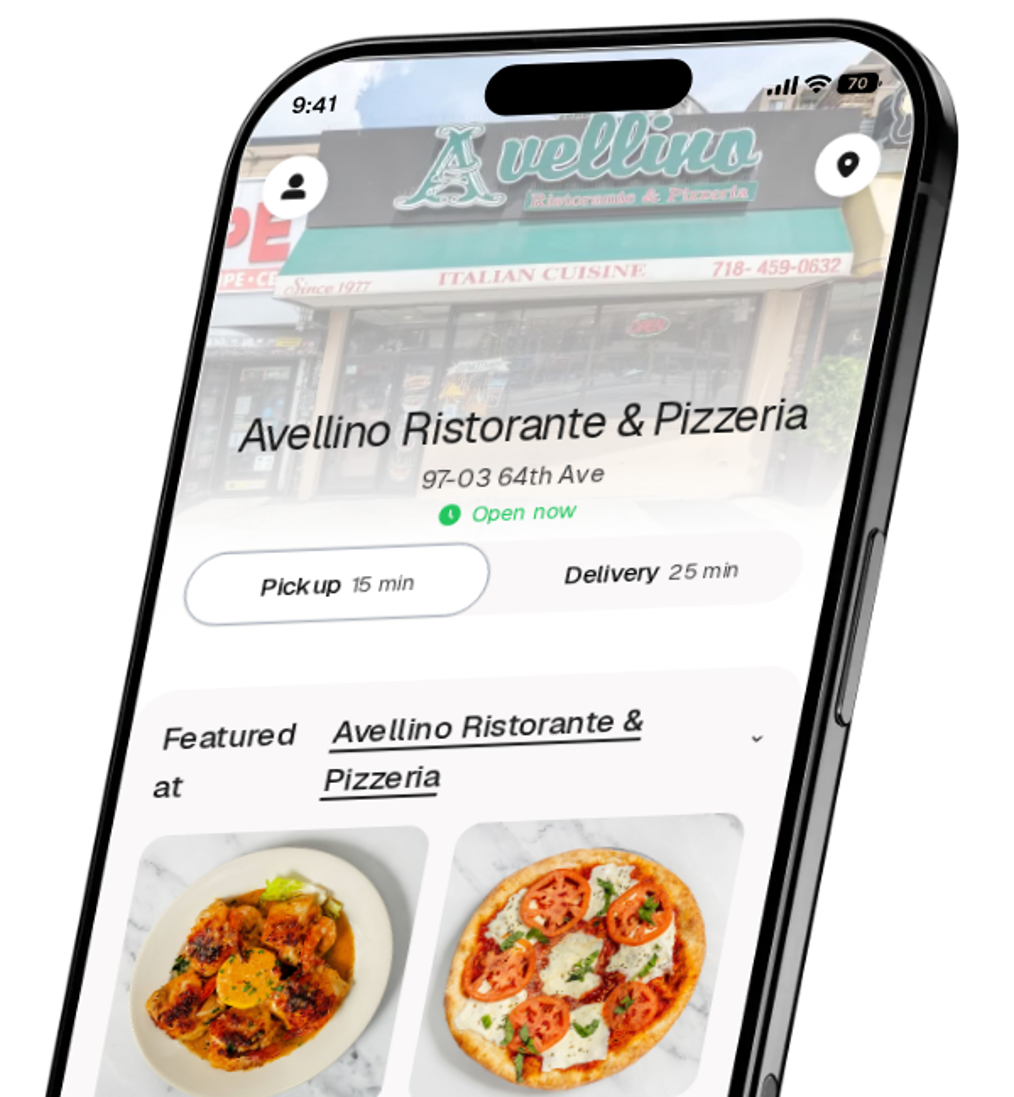 Avellino Ristorante & Pizzeria app preview