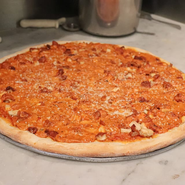 Chicken, Vodka Sauce Pizza.