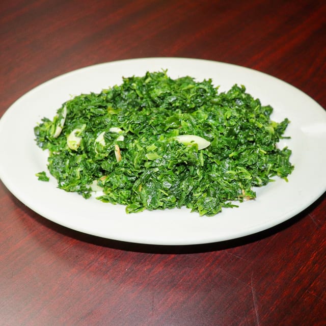 Chopped Spinach Saute.