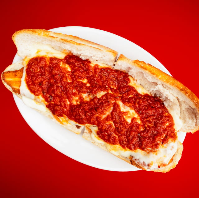 Chicken Parmigiana Hero.