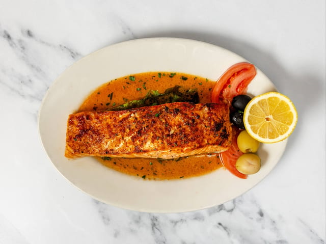 Broiled Salmon.
