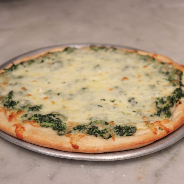 Spinach Pizza.