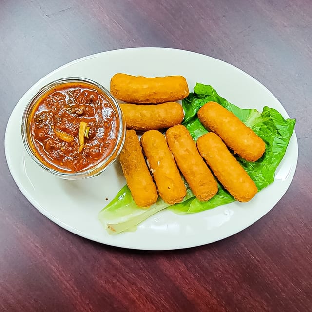 Fried Mozzarella Sticks.